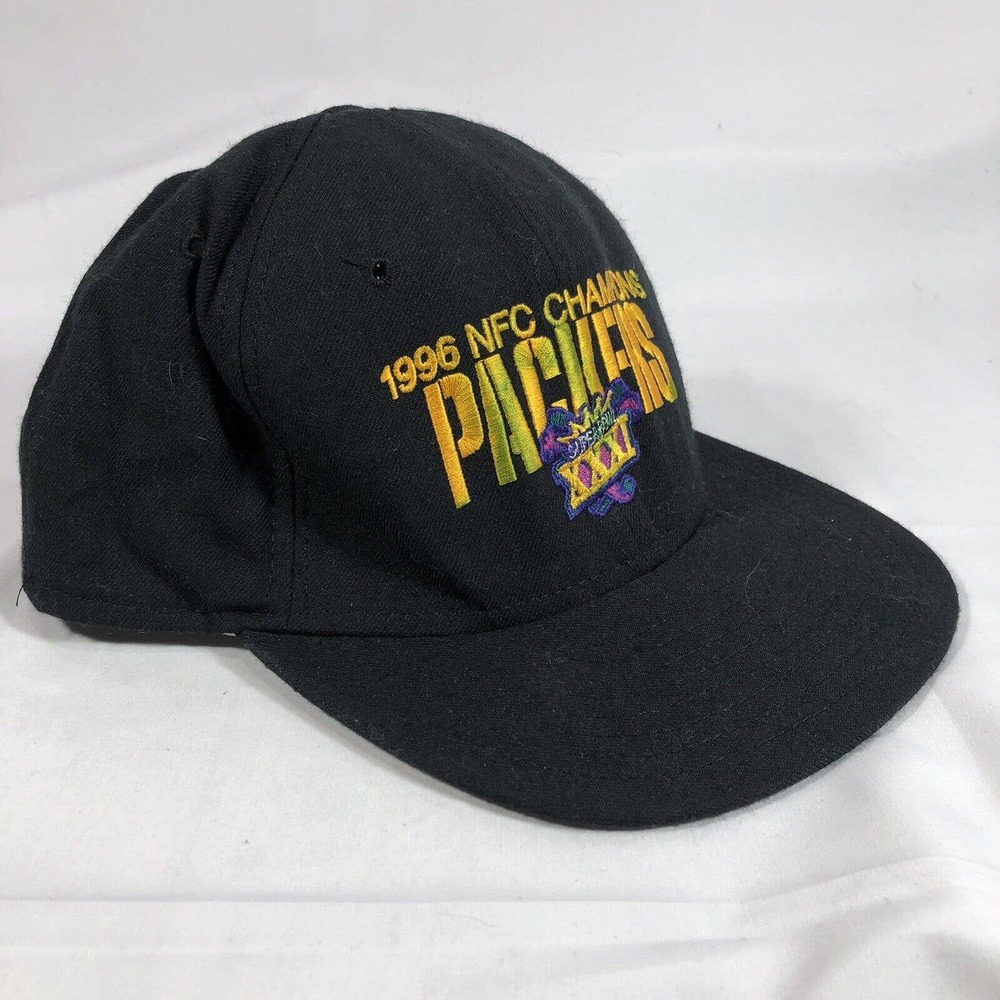 VTG NEW ERA 1996 NFC Champions Greenbay Packers Superbowl XXXI Hat Cap USA Made - Picture 3 of 9